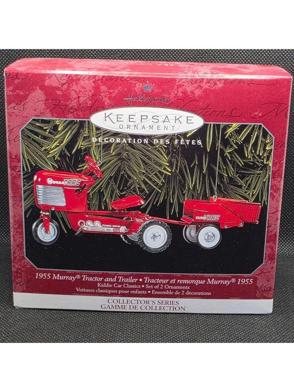 Hallmark Keepsake Ornament 1955 Murray Tractor and Trailer Vintage